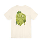 Beige Matcha Latte Shirt with large dripping matcha backprint – designed by CÉMARA