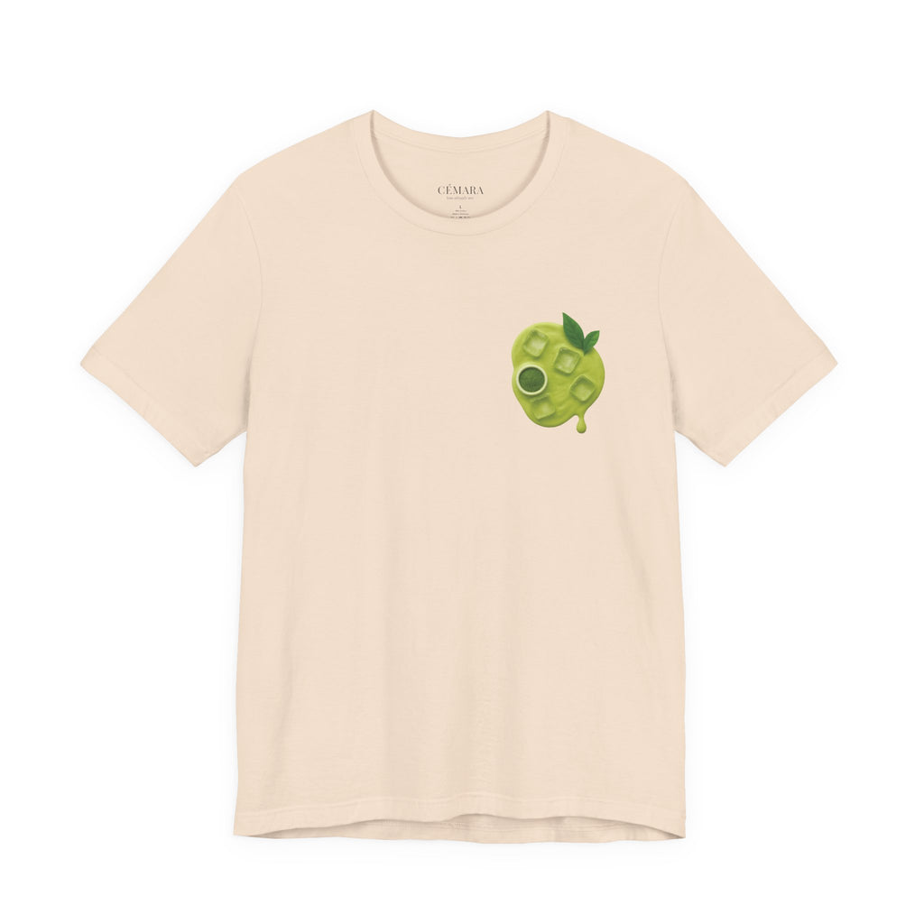  Rosé Matcha T-Shirt with elegant matcha front print – soft tone, feminine cut