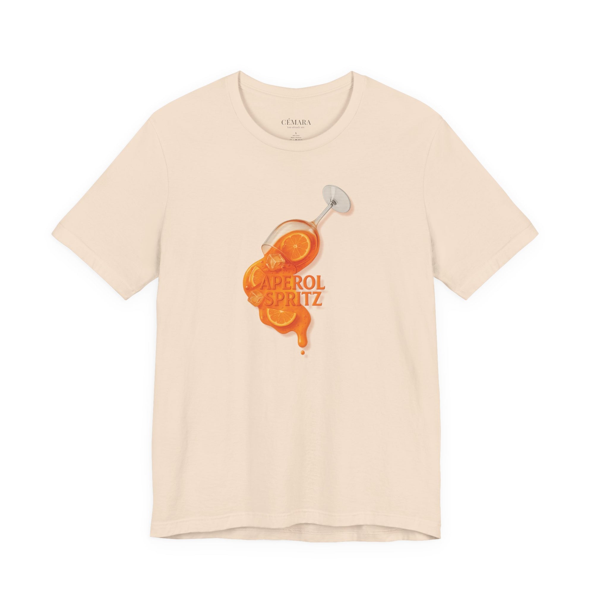 Roséfarbene Fashion Shirt mit fließendem Cocktailglas Print – feminines Sommer-Statement für Girls’ Brunch
